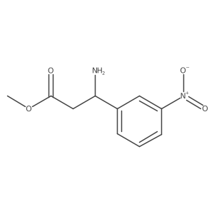 methyl (3S)-3-amino-3-(3-nitrophenyl)propanoate结构式