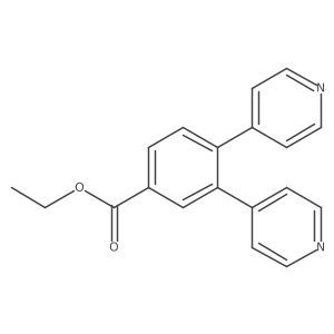 Ethyl 3,4-di-4-pyridinylbenzoate结构式