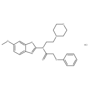 N-(6-methoxybenzo[d]thiazol-2-yl)-N-(2-morpholinoethyl)-2-phenoxyacetamide hydrochloride Structure