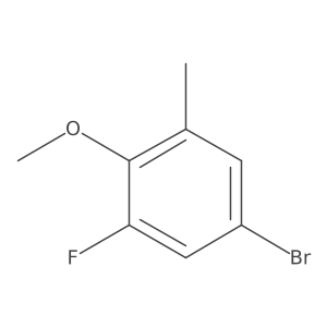 5-Bromo-1-fluoro-2-methoxy-3-methylbenzene Structure