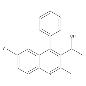 1-(6-Chloro-2-methyl-4-phenylquinolin-3-yl)ethanol Structure