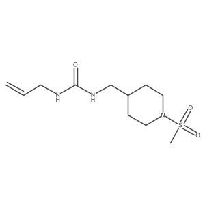 1-Allyl-3-((1-(methylsulfonyl)piperidin-4-yl)methyl)urea Structure
