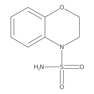 3,4-dihydro-2H-1,4-benzoxazine-4-sulfonamide结构式