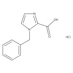 1-Benzylimidazole-2-carboxylic acid;hydrochloride结构式