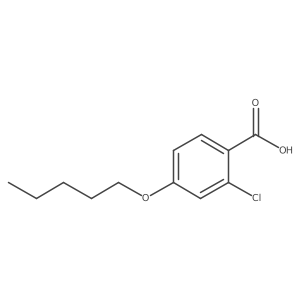 2-Chloro-4-(pentyloxy)benzoic acid Structure