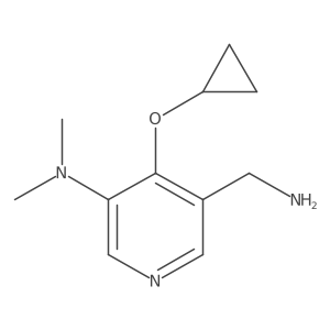 5-(Aminomethyl)-4-cyclopropoxy-N,N-dimethylpyridin-3-amine Structure