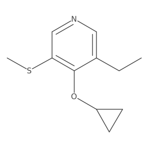 4-Cyclopropoxy-3-ethyl-5-(methylthio)pyridine Structure