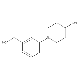 1-[2-(Hydroxymethyl)pyridin-4-yl]piperidin-4-ol结构式