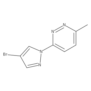 3-(4-Bromopyrazol-1-yl)-6-methylpyridazine Structure
