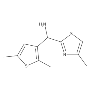 2-Thiazolemethanamine, I+/--(2,5-dimethyl-3-thienyl)-4-methyl- Structure