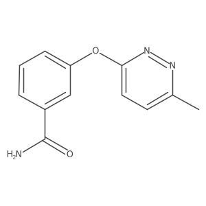 3-((6-Methylpyridazin-3-yl)oxy)benzamide结构式