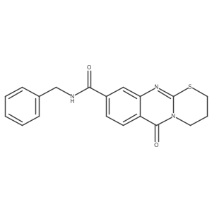 N-benzyl-6-oxo-2,3,4,6-tetrahydro-[1,3]thiazino[2,3-b]quinazoline-9-carboxamide Structure