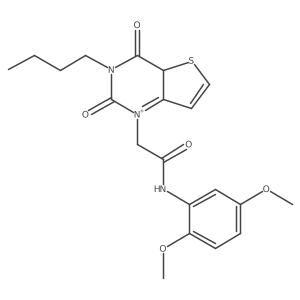 2-{3-butyl-2,4-dioxo-1H,2H,3H,4H-thieno[3,2-d]pyrimidin-1-yl}-N-(2,5-dimethoxyphenyl)acetamide Structure