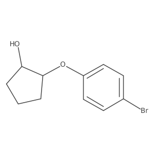 trans-2-(4-Bromophenoxy)cyclopentanol结构式