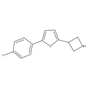 3-[5-(4-Fluorophenyl)furan-2-yl]azetidine结构式