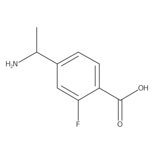 4-(1-Aminoethyl)-2-fluorobenzoicacid结构式