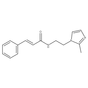 N-(2-(2-methyl-1H-imidazol-1-yl)ethyl)cinnamamide Structure