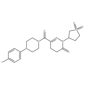 2-(1,1-dioxidotetrahydrothiophen-3-yl)-6-{[4-(4-fluorophenyl)piperazin-1-yl]carbonyl}-4,5-dihydropyridazin-3(2H)-one Structure