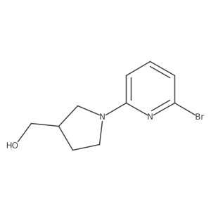(1-(6-Bromopyridin-2-yl)pyrrolidin-3-yl)methanol Structure