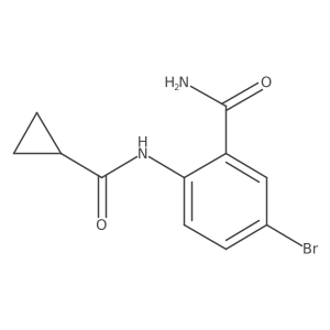 5-Bromo-2-[(cyclopropylcarbonyl)amino]benzamide Structure