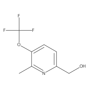 2-Methyl-3-(trifluoromethoxy)pyridine-6-methanol结构式