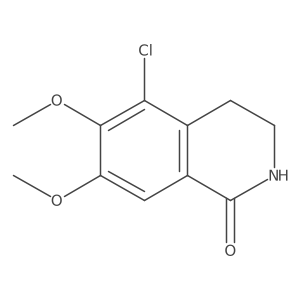 5-Chloro-6,7-dimethoxy-3,4-dihydroisoquinolin-1(2H)-one结构式