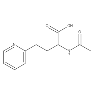 2-Acetamido-4-(pyridin-2-yl)butanoic acid Structure