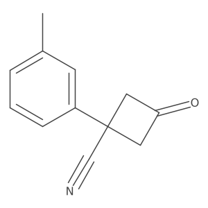 1-(3-Methylphenyl)-3-oxocyclobutane-1-carbonitrile结构式