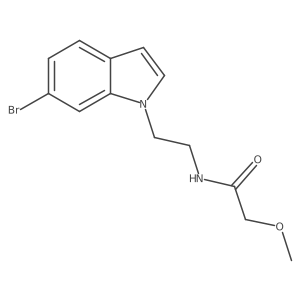 N-[2-(6-bromo-1H-indol-1-yl)ethyl]-2-methoxyacetamide Structure