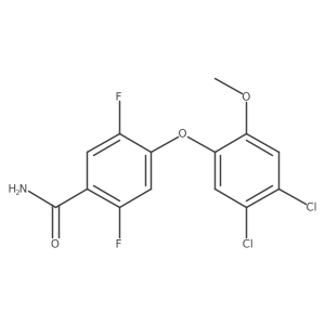 Benzamide, 4-(4,5-dichloro-2-methoxyphenoxy)-2,5-difluoro-结构式
