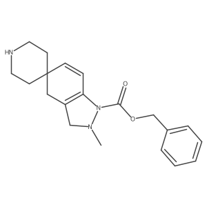 Benzyl 2-methyl-2,4-dihydrospiro[indazole-5,4-piperidine]-1-carboxylat Structure