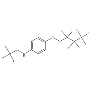 4-(2,2,3,3,4,4,4-Heptafluorobutoxy)-N-(2,2,2-trifluoroethyl)aniline Structure