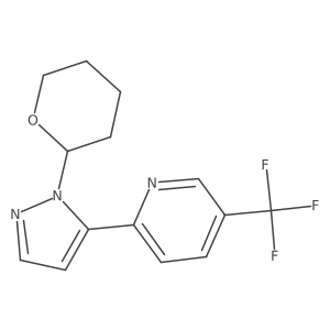 2-[2-(Oxan-2-yl)pyrazol-3-yl]-5-(trifluoromethyl)pyridine结构式