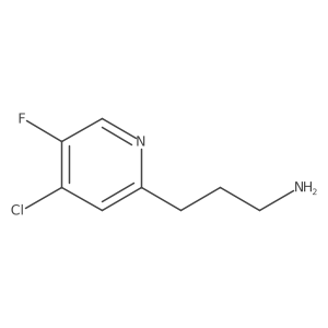3-(4-Chloro-5-fluoropyridin-2-YL)propan-1-amine结构式