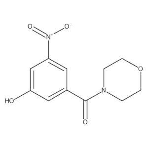 3-[(Morpholin-4-yl)carbonyl]-5-nitrophenol结构式