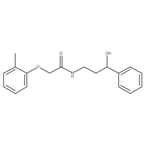 N-(3-hydroxy-3-phenylpropyl)-2-(o-tolyloxy)acetamide结构式
