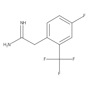 2-[4-Fluoro-2-(trifluoromethyl)phenyl]ethanimidamide结构式