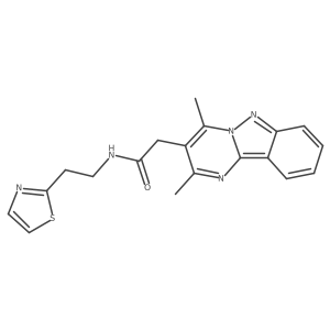 2-(2,4-dimethylpyrimido[1,2-b]indazol-3-yl)-N-[2-(1,3-thiazol-2-yl)ethyl]acetamide结构式