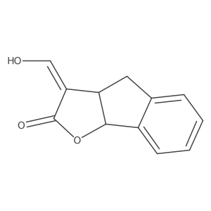 3-(Hydroxymethylene)-3,3a,4,8b-tetrahydro-2H-indeno[1,2-b]furan-2-one Structure