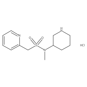 N-methyl-N-(piperidin-3-yl)-1-(pyridin-2-yl)methanesulfonamide hydrochloride结构式