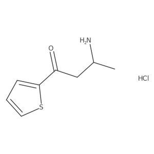 3-Amino-1-(thiophen-2-yl)butan-1-one hydrochloride结构式