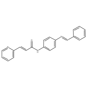 2-Propenamide, N-[4-(2-phenyldiazenyl)phenyl]-3-(2-pyridinyl)-结构式