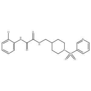 N1-(2-chlorophenyl)-N2-((1-(pyridin-3-ylsulfonyl)piperidin-4-yl)methyl)oxalamide结构式
