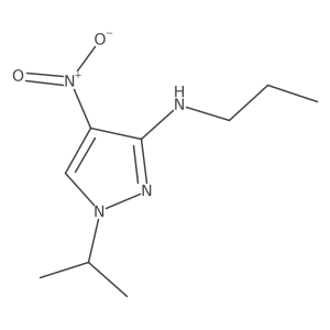 4-Nitro-1-propan-2-yl-N-propylpyrazol-3-amine结构式