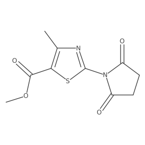 Methyl 2-(2,5-dioxopyrrolidin-1-yl)-4-methyl-1,3-thiazole-5-carboxylate Structure