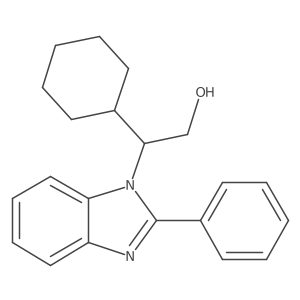 I(2)-Cyclohexyl-2-phenyl-1H-benzimidazole-1-ethanol结构式