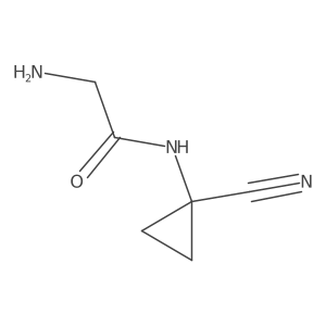 2-Amino-N-(1-cyanocyclopropyl)acetamide Structure