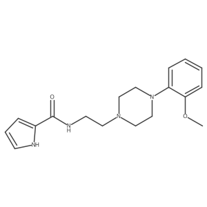 N-[2-[4-(2-Methoxyphenyl)-1-piperazinyl]ethyl]-1H-pyrrole-2-carboxamide结构式