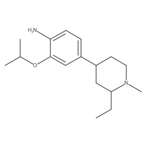 4-(2-Ethyl-1-methylpiperidin-4-yl)-2-isopropoxyaniline结构式