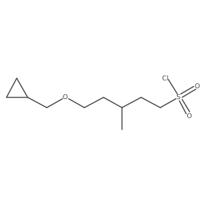 5-(Cyclopropylmethoxy)-3-methylpentane-1-sulfonyl chloride Structure